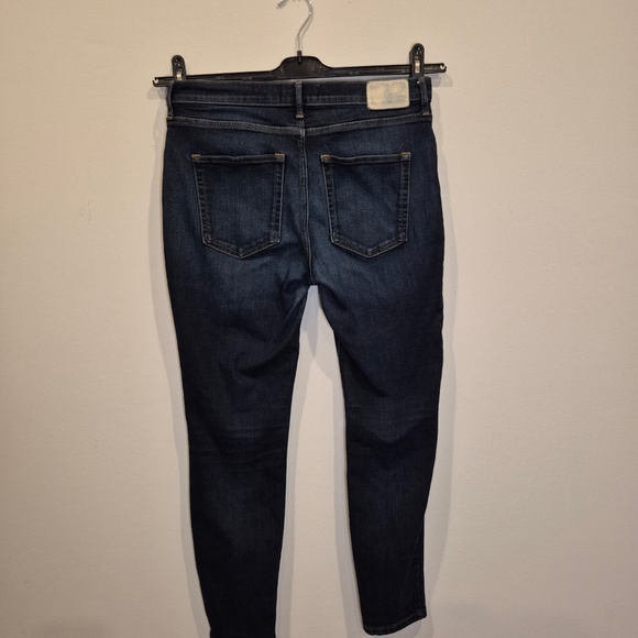 Everlane Mid-Rise Skinny Stretch Jeans | Dark Blue, Size 31 (12) - Picture 4 of 6